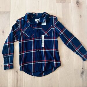 Kids Blue Plaid Shirt